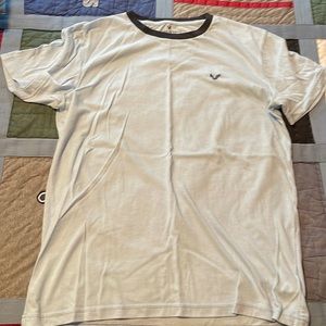 American Eagle Ribbed Collar Tee